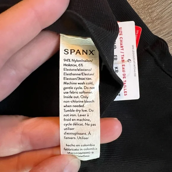 Black Spanx Seamless Leggings NWT size M (6-8) - Picture 7 of 9